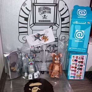 Medicom 100% Bearbrick ~ Series 41 Be@rbrick Tom & Jerry 2pcs Sealed/Open Box